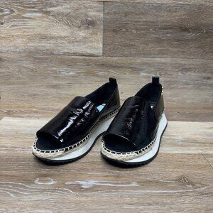 DKNY Black Glossy Sandals